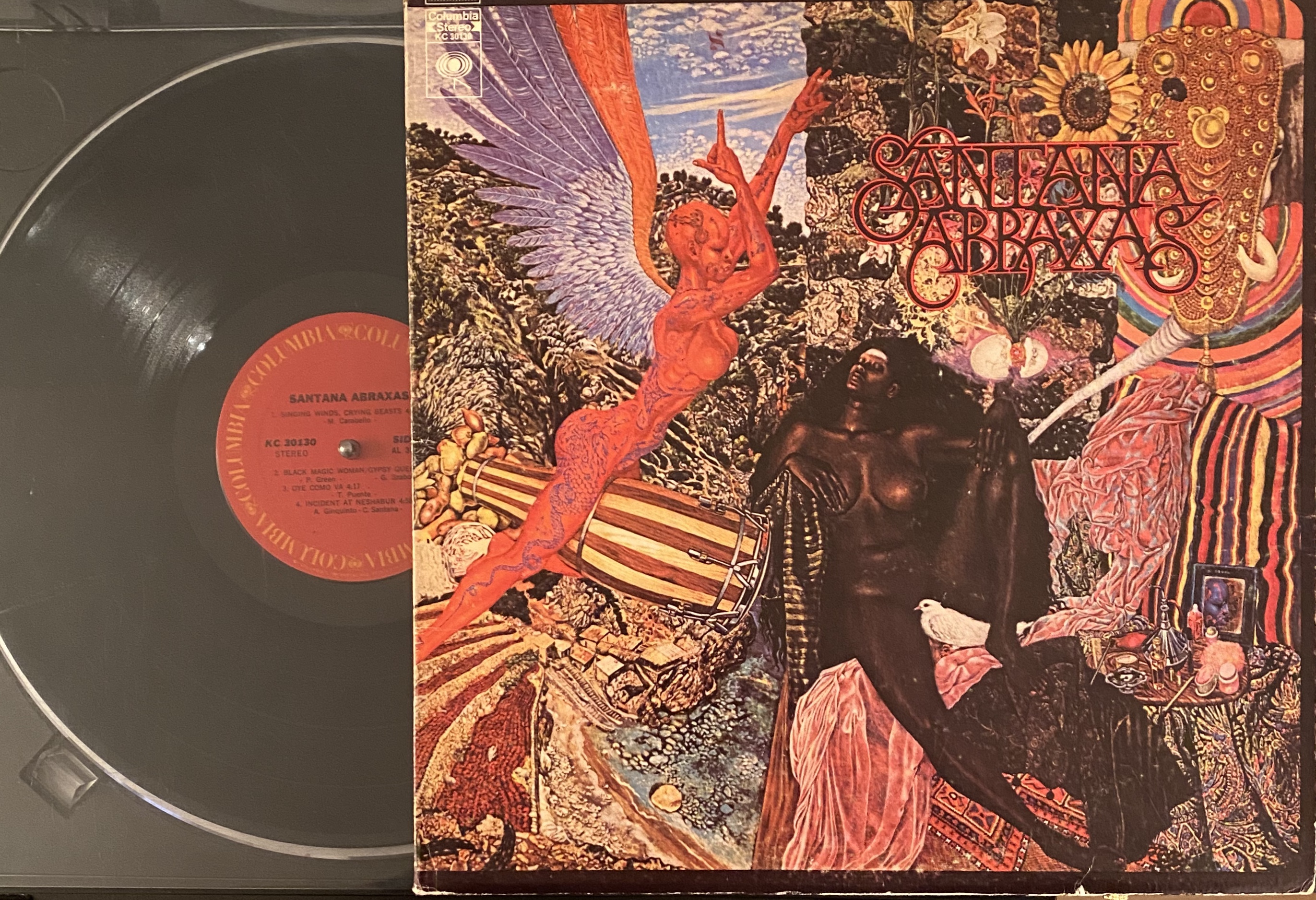 ★Santana / Abraxas 台湾盤LP★ [Qzag1]ミス表記あり ☆Santana / Abraxas 台湾盤LP☆ [Qzag1] レア！ミス表記あり